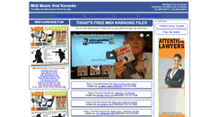 Desktop Screenshot of midimusicandkaraoke.com